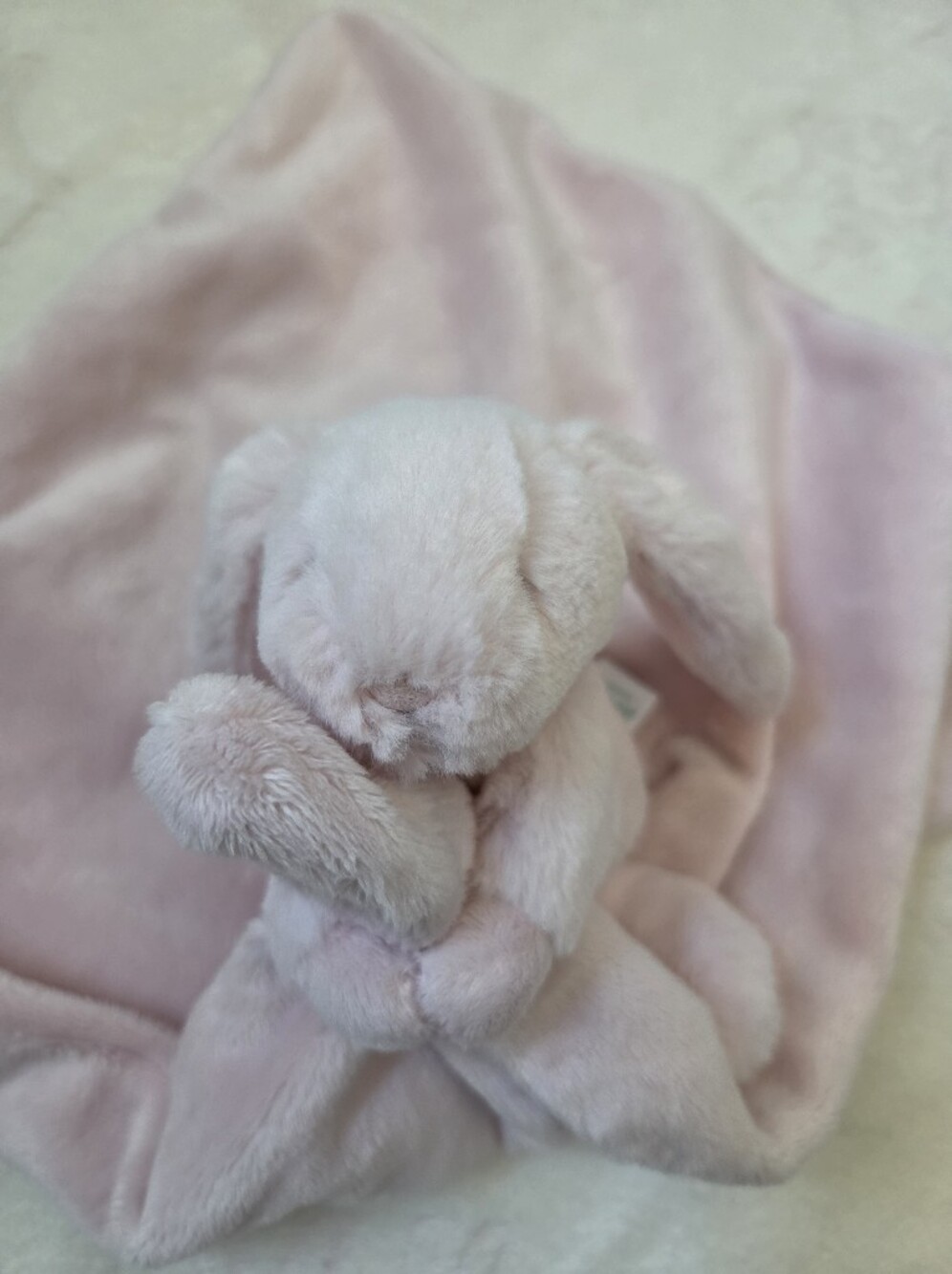 Jellycat Pink Bunny Soothing Comfort Blanket/Buddy